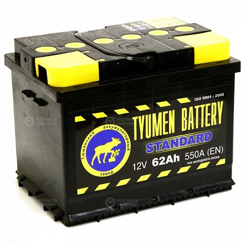 Автомобильный аккумулятор Tyumen Battery Standard 62 Ач прямая полярность L2 в Новосибирске
