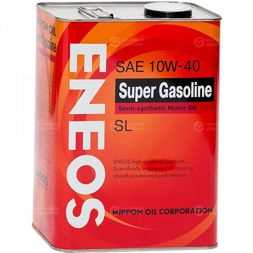 Моторное масло Eneos Super Gasoline SEMIS-C SL 10W-40, 4 л в Октябрьске