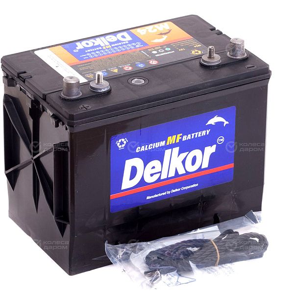 Автомобильный аккумулятор Delkor 65 Ач прямая полярность D26R в Златоусте