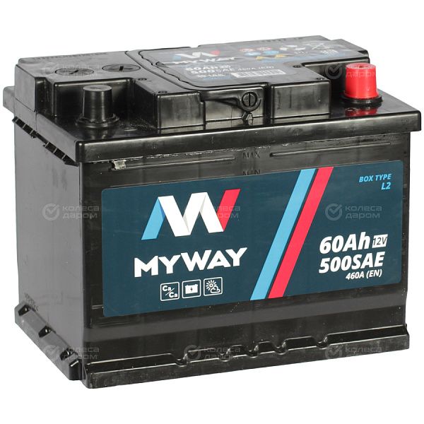 Автомобильный аккумулятор MyWay 60 Ач обратная полярность L2 в Москве