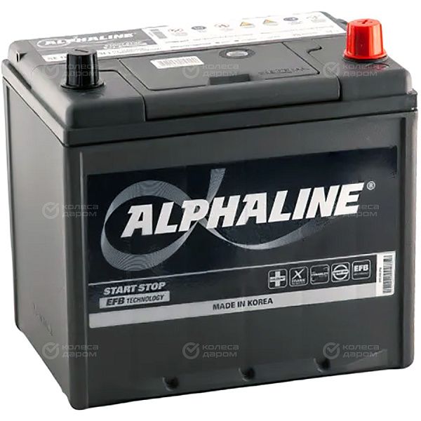 Автомобильный аккумулятор Alphaline EFB 65 Ач обратная полярность D23L в Новосибирске