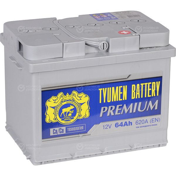 Автомобильный аккумулятор Tyumen Battery Premium 64 Ач обратная полярность L2 в Новосибирске