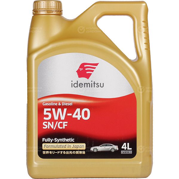 Моторное масло Idemitsu Fully-Synthetic SN/CF 5W-40, 4 л в Великих Луках