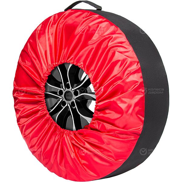 Чехлы для колес AutoFlex размером от R15-20 черный/красный (80401) 4шт. в Тюмени