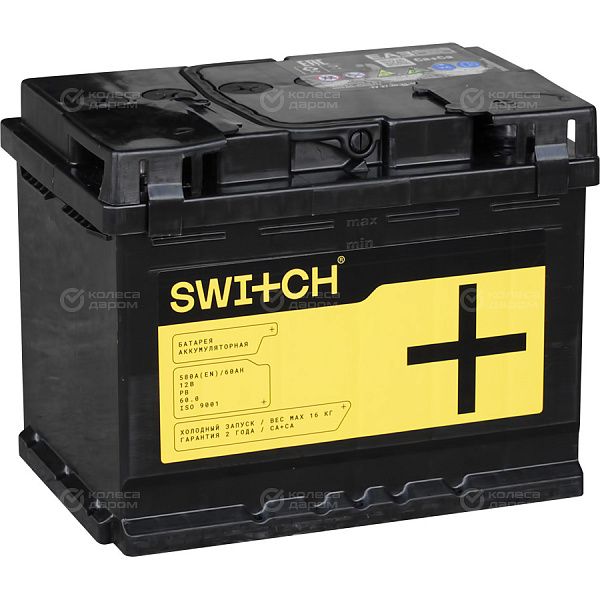 Автомобильный аккумулятор Switch 60 Ач обратная полярность L2 в Ишимбае