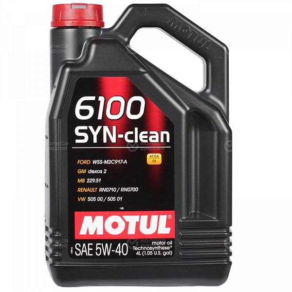 Моторное масло Motul 6100 SYN-CLEAN 5W-40, 4 л в Москве