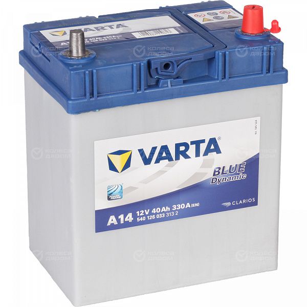 Автомобильный аккумулятор Varta Blue Dynamic A14 40 Ач обратная полярность B19L в Нижнекамске