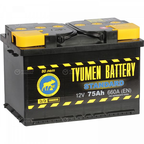 Автомобильный аккумулятор Tyumen Battery Standard 75 Ач обратная полярность L3 в Новосибирске