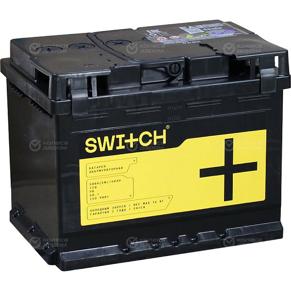 Автомобильный аккумулятор Switch 60 Ач прямая полярность L2 в Жигулевске