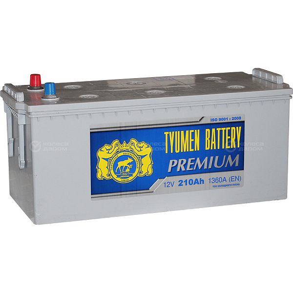 Грузовой аккумулятор Tyumen Battery Premium 210Ач п/п в Новосибирске
