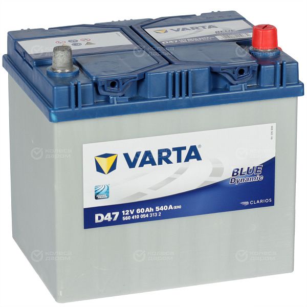 Автомобильный аккумулятор Varta Blue Dynamic D47 60 Ач обратная полярность D23L в Санкт-Петербурге