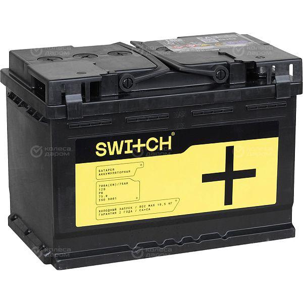 Автомобильный аккумулятор Switch 75 Ач обратная полярность L3 в Твери