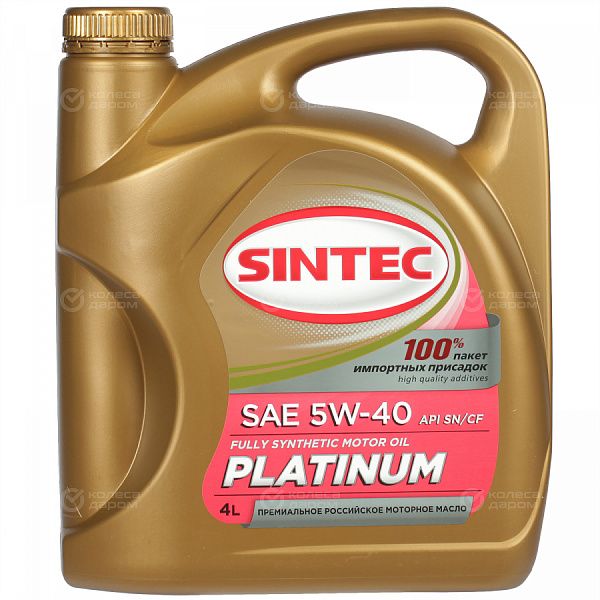 Моторное масло Sintec Platinum 5W-40, 4 л в Москве