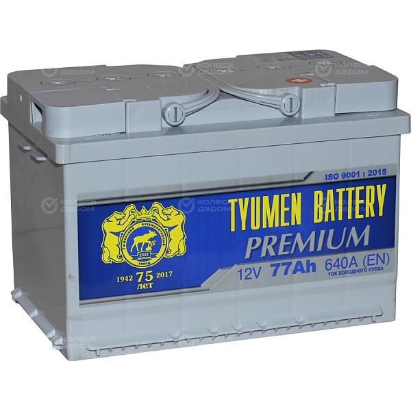 Автомобильный аккумулятор Tyumen Battery Premium 77 Ач обратная полярность L3 в Зеленодольске