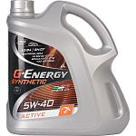 Моторное масло G-Energy Synthetic Active 5W-40, 4 л